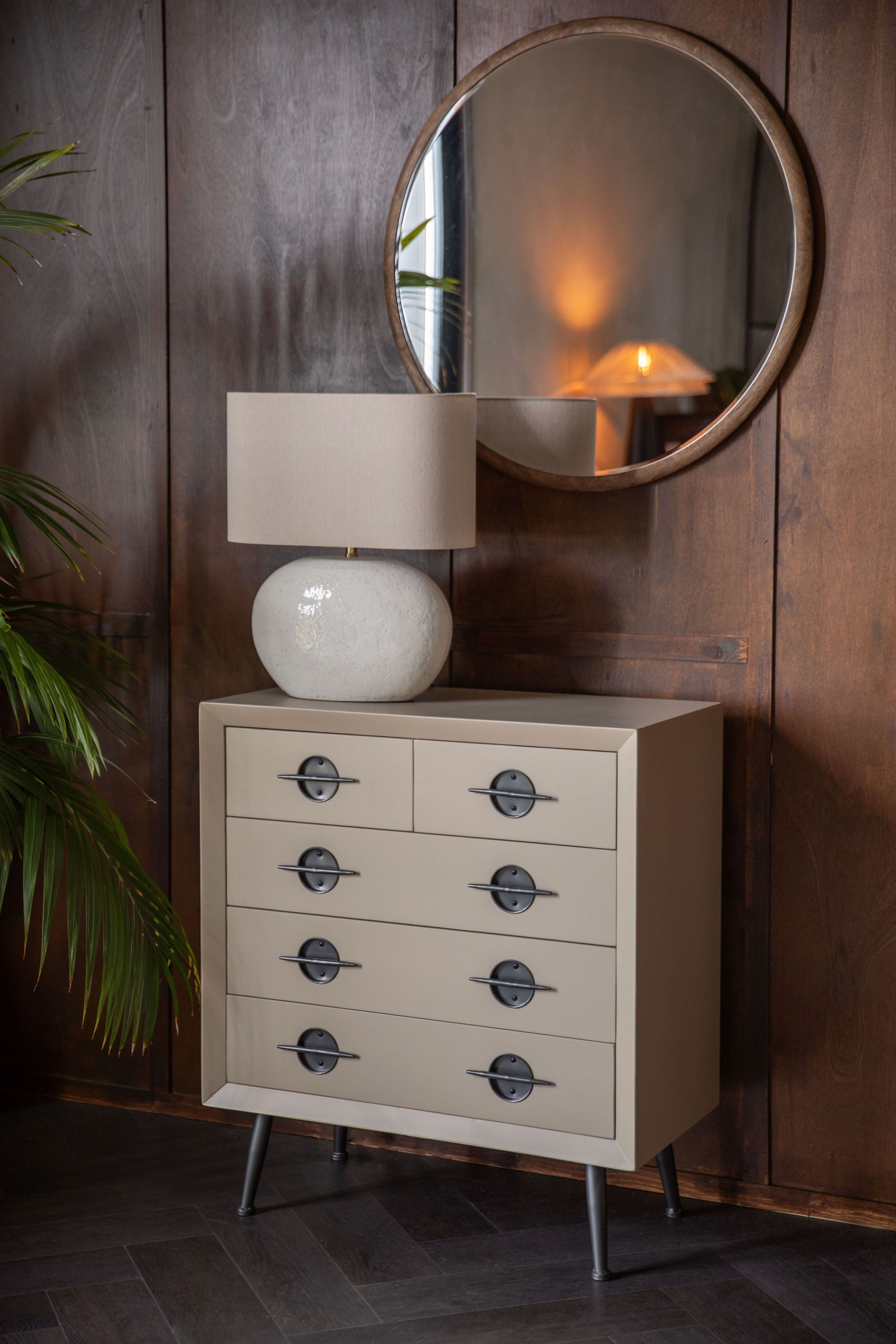 Dutchbone Edson Cream Chest of Drawers